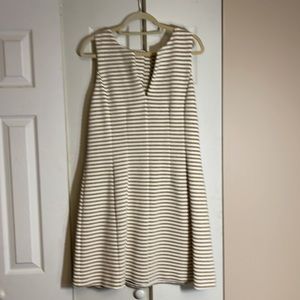 Lilly Pulitzer Gold Glitter Striped Dress